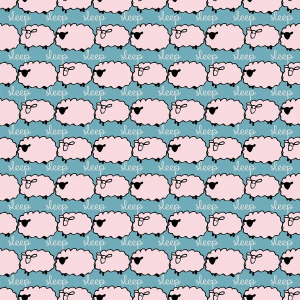 羊无缝图案 — 图库矢量图片