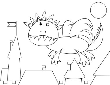 colorin with dragon clipart