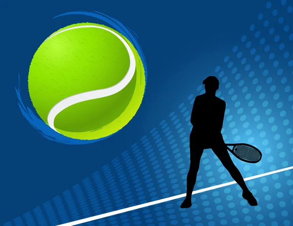 Sport achtergrond tennis — Stockvector