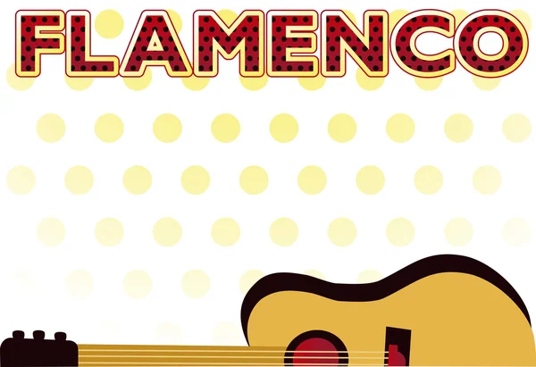 Flamenco party invito cartolina, illustrazione vettoriale — Vettoriale Stock
