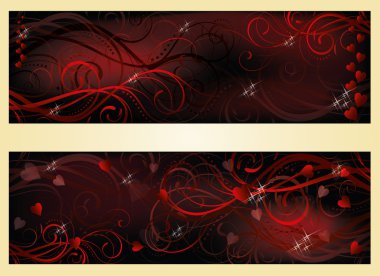 Sevgililer günü aşk afiş, vektör çizim