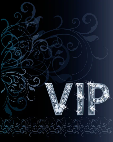 Carte d'invitation VIP Diamond, illustration vectorielle — Image vectorielle