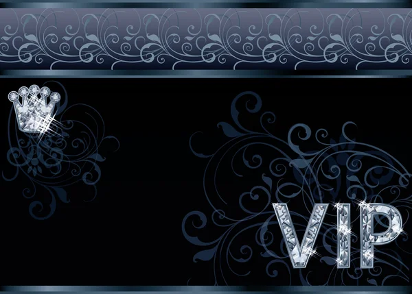 Diamante cartão VIP, ilustração vetorial — Vetor de Stock
