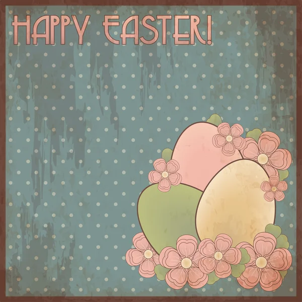 Szczęśliwe Wielkanoc zaproszenie post kart, ilustracji wektorowych — Wektor stockowy