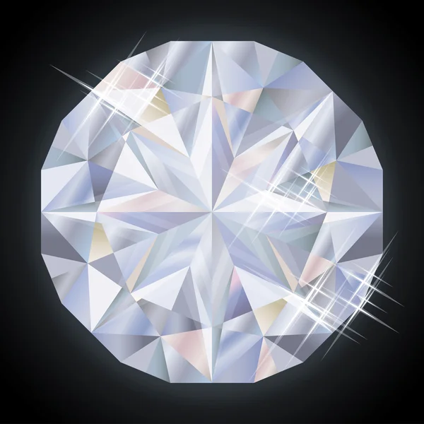 Королевский бриллиант, векторная иллюстрация — стоковый вектор