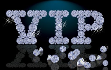 Elmas VIP kartı, vektör çizim