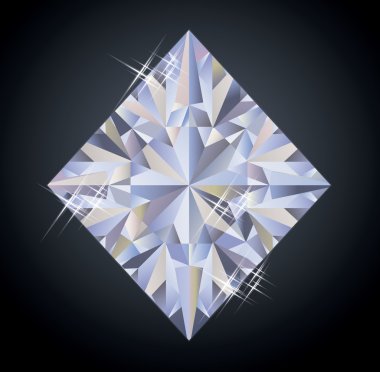 Elmas poker öğesi, vektör çizim ile Casino arka plan