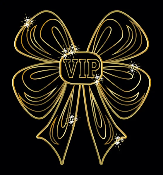 VIP altın davetiye, vektör — Stok Vektör
