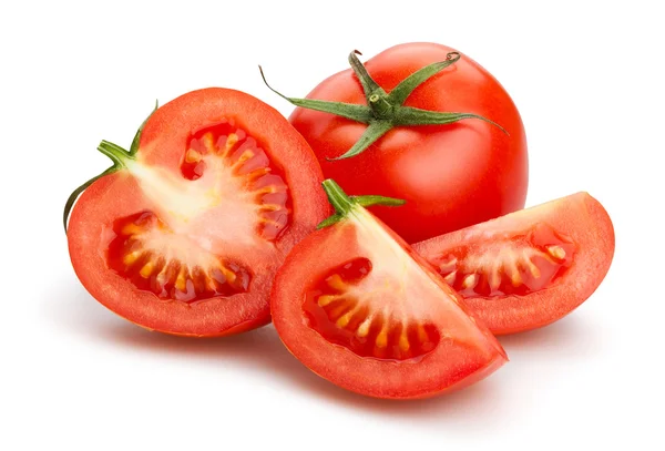 Tomates rojos, aislados —  Fotos de Stock