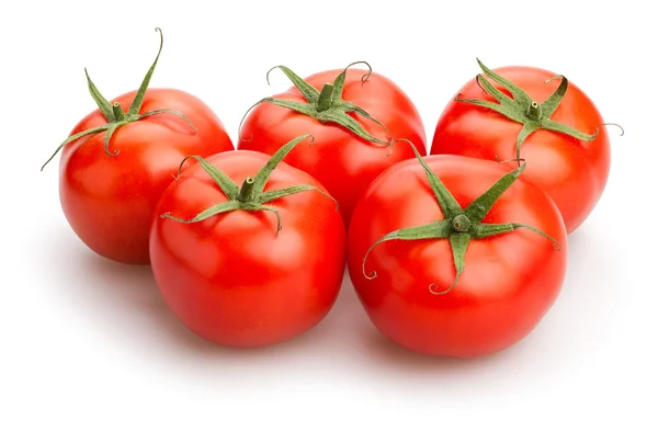 Red tomatoes, isolated — Stock Photo, Image