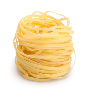 makarna tagliatelle, izole