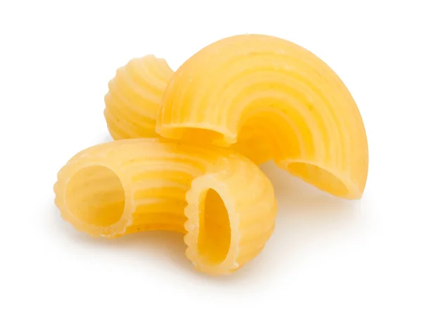 Uncooked pasta, isolated — Stock Photo, Image