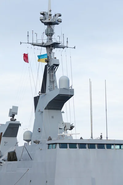 Ponte navio de guerra, close-up — Fotografia de Stock