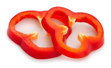 dilimlenmiş dolmalık biber yolu izole edildi