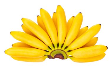 bebek muz yolu izole üst görünüm