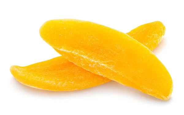 Dried Mango Path Isolated White — Stock Photo, Image