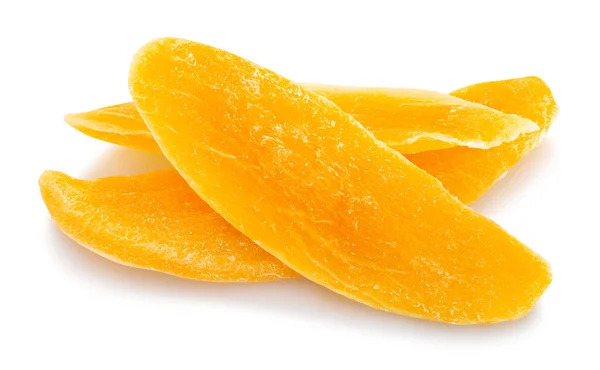 Torkad Mango Väg Isolerad Vit — Stockfoto