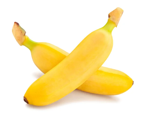Baby Μπανάνα Διαδρομή Απομονωμένη Λευκό — Φωτογραφία Αρχείου