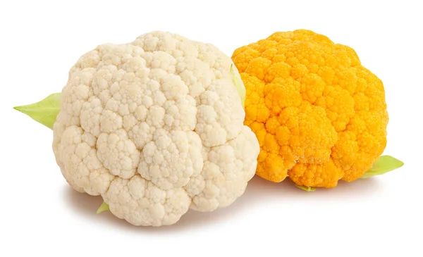 Colored Cauliflower Path Isolated White — Stock Photo, Image