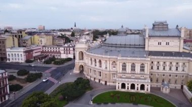 Odessa Ukrayna opera drone Skyline görüntüsü
