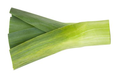 Pırasa yolu beyazda izole