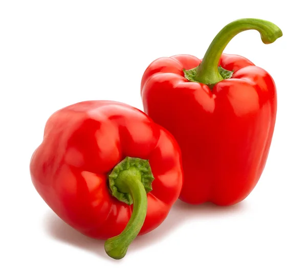 Διαδρομή Bell Pepper Απομονωμένη Λευκό — Φωτογραφία Αρχείου