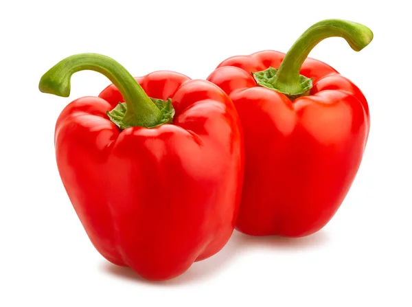 Bell Pepper Path Isolated White — Stock Photo, Image