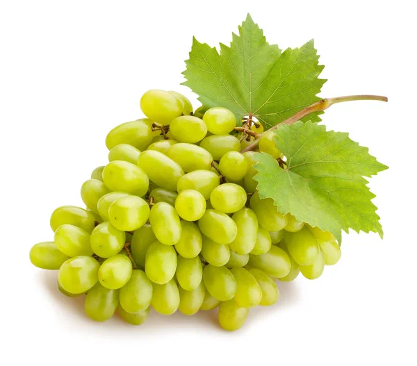 White Grape Path Isolated White — Stock Photo, Image