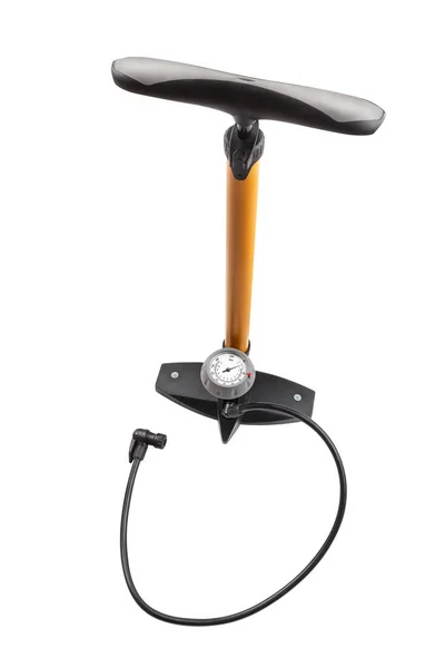 Bike Floor Pump Path Isolated White Top View — Stock Photo, Image
