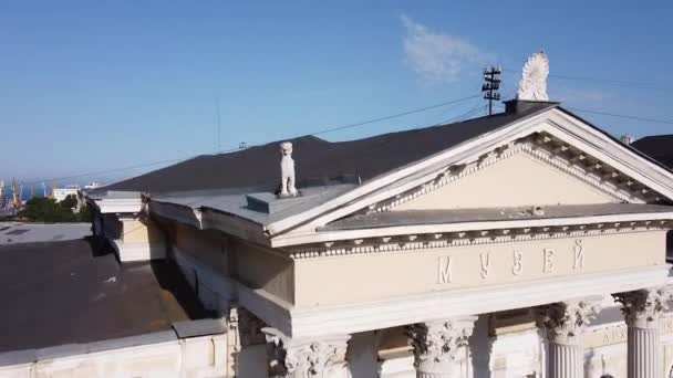 Arkeologisk Museum Odessa Ukraina Panorama – stockvideo