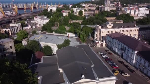 Museum Arkeologi Odessa Ukraina Kota Panorama — Stok Video