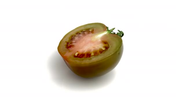 토마토는 배경에 분리되어 — 비디오