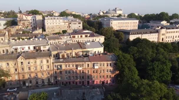 Odessa Ucrania Antigua Arquitectura Largo Colina Polaca — Vídeo de stock