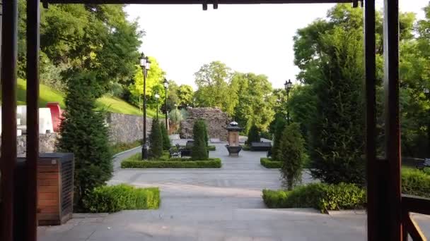 Odessa Ukraina Istanbul Park Krajobraz — Wideo stockowe