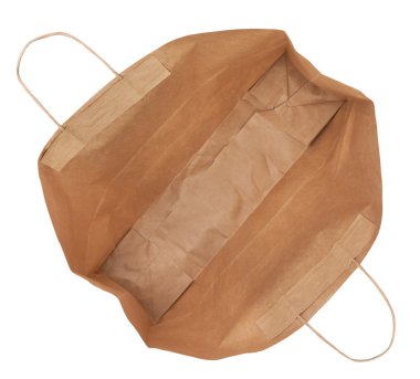 Kağıt alışveriş çantası izole