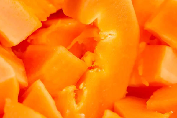 Papaya sliced macro — Stock Photo, Image