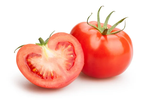 Tomates en rodajas aislados —  Fotos de Stock