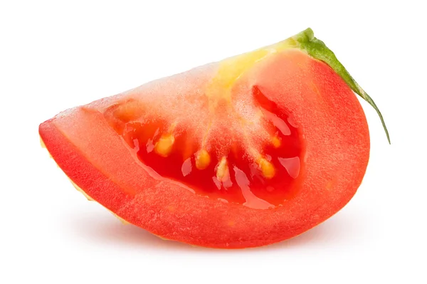 Potongan tomat terisolasi — Stok Foto