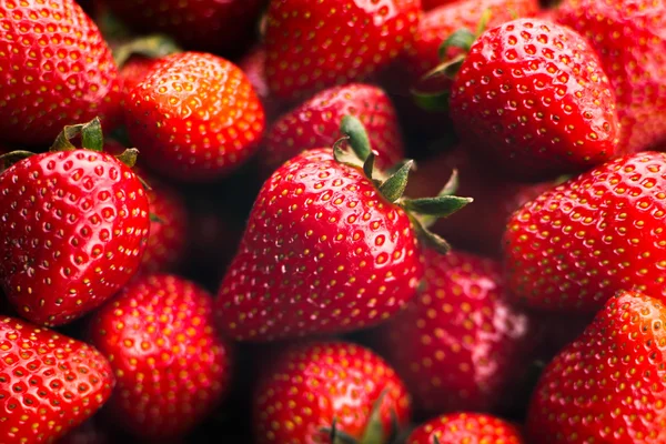 Φράουλες closeup μακροεντολή — Φωτογραφία Αρχείου