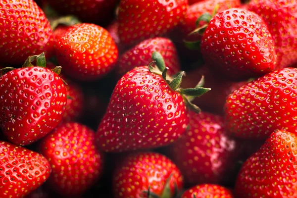 Truskawki makro zbliżenie — Zdjęcie stockowe