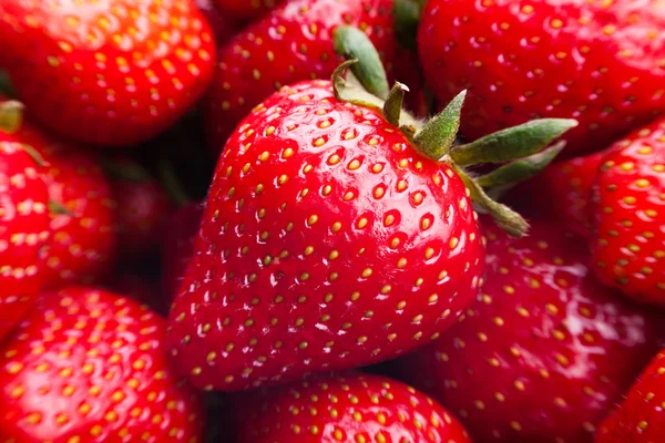 Strawberries macro closeup — Stock Photo, Image