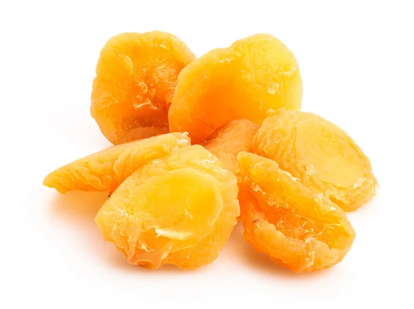 Dried peaches isolated — Stock Photo, Image