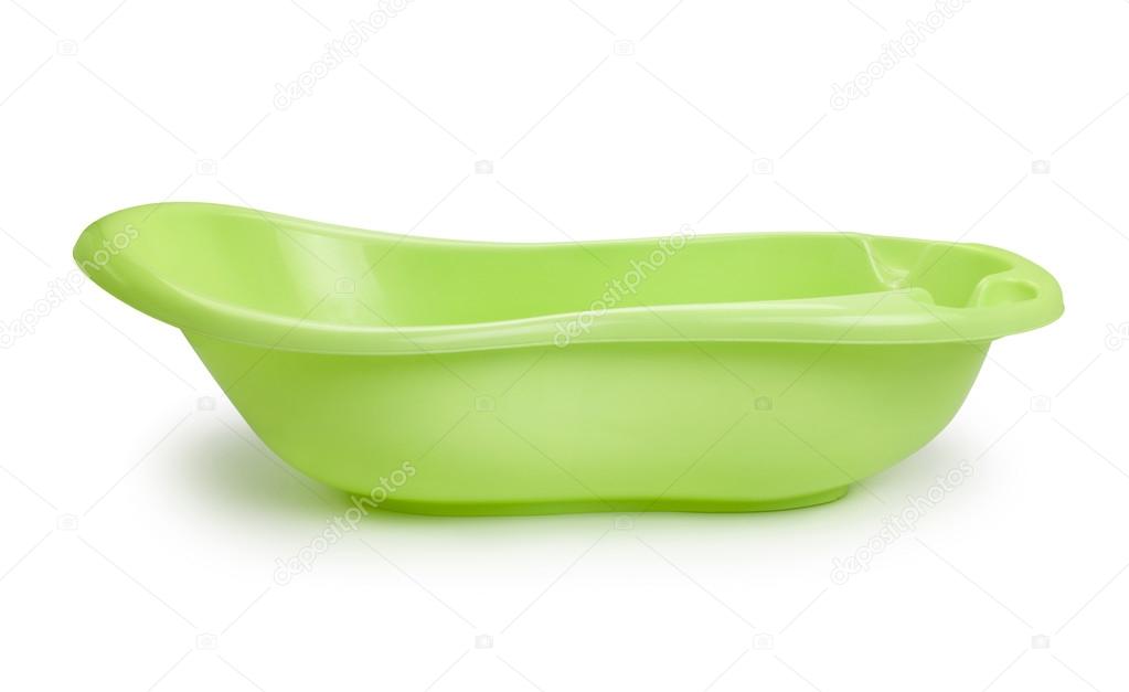 Green baby bath