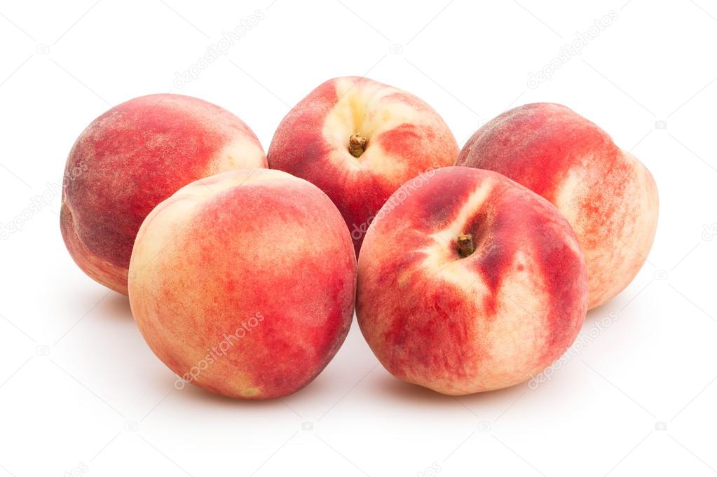 Tasty white peaches