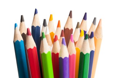 izole renkli kalemler