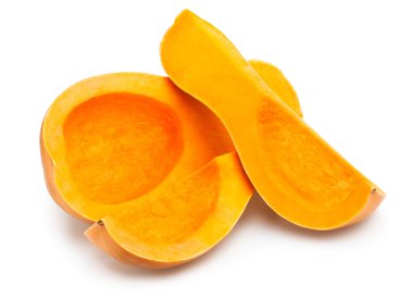 Butternut squashes isolated
