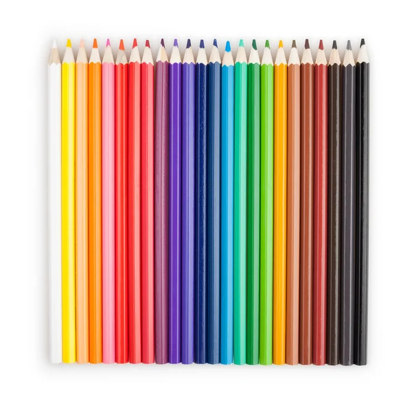 고립 된 색깔 연필 — 스톡 사진