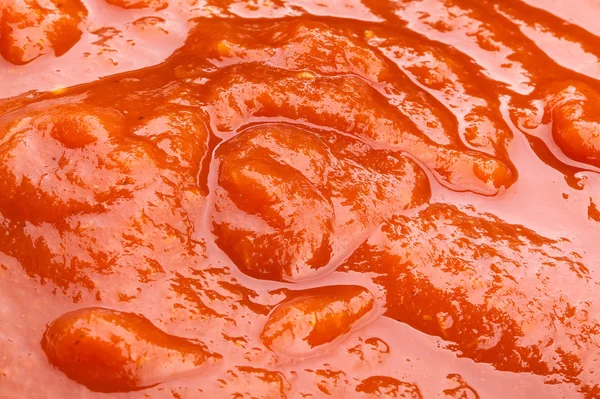 Ketchup texture macro — Stock Photo, Image