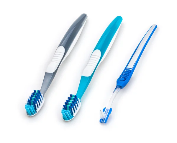Toothbrushes group isolated — Stock Photo, Image