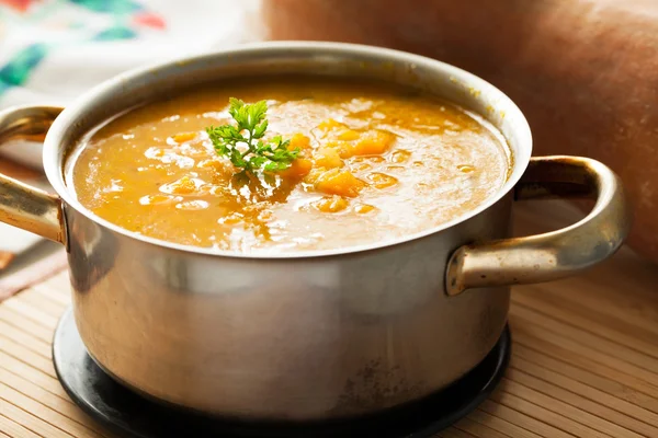 Butternut-Kürbissuppe — Stockfoto